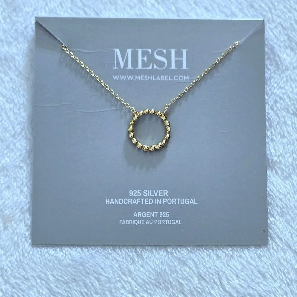 MESH Stationary Open Circle⭕️ Necklace